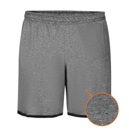 Bigdude Piqué-Shorts Schwarz/Grau
